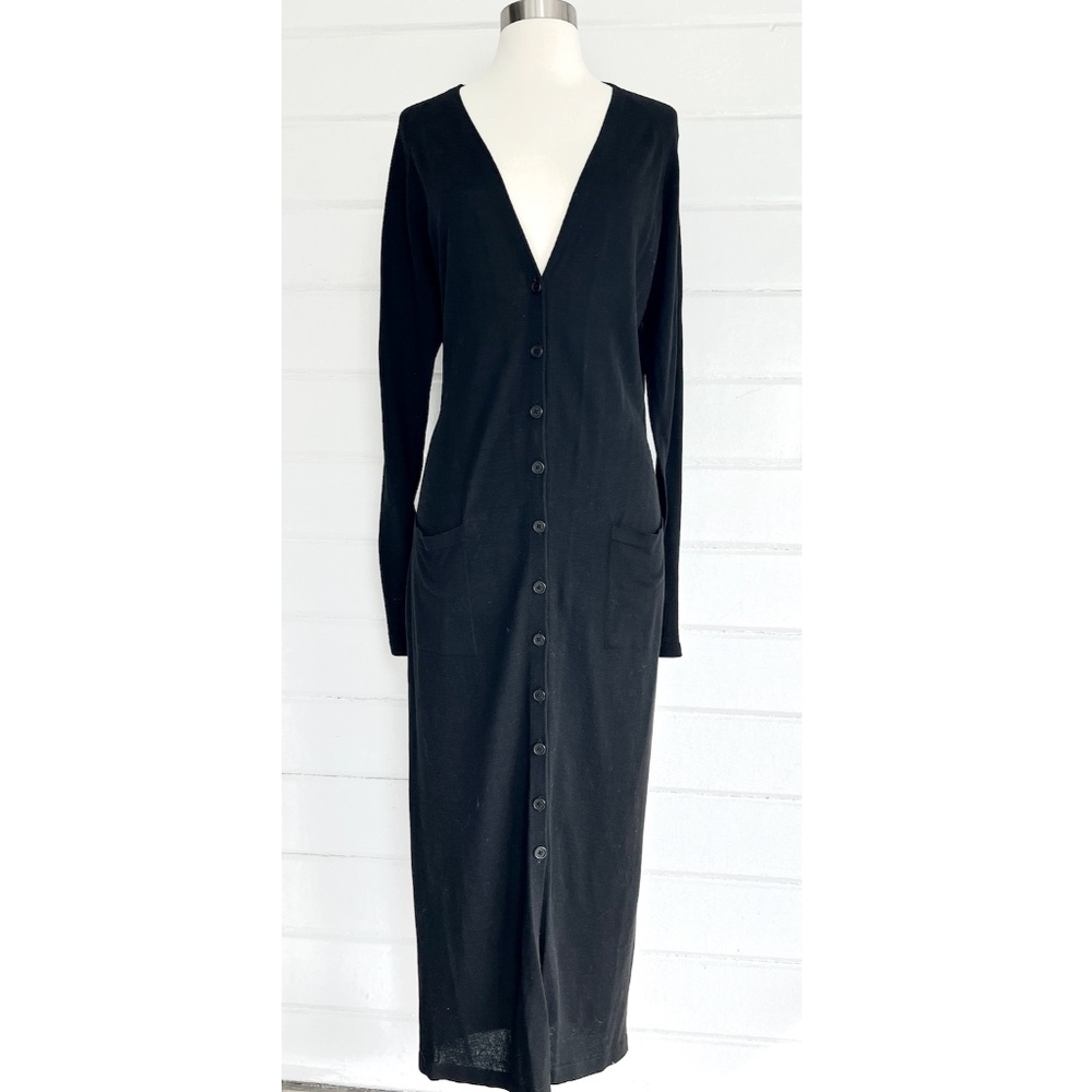 ELM DESIGN/Matthildur 100% Pima Cotton V-Neck Maxi Cardigan - 3/L